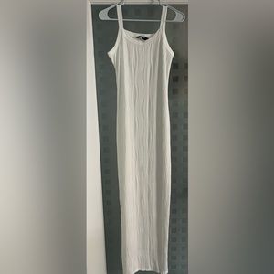 White maxi dress